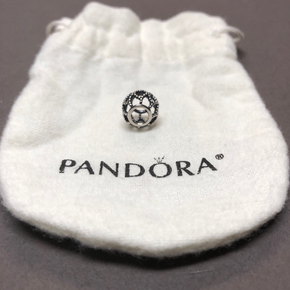 Pandora silver bead